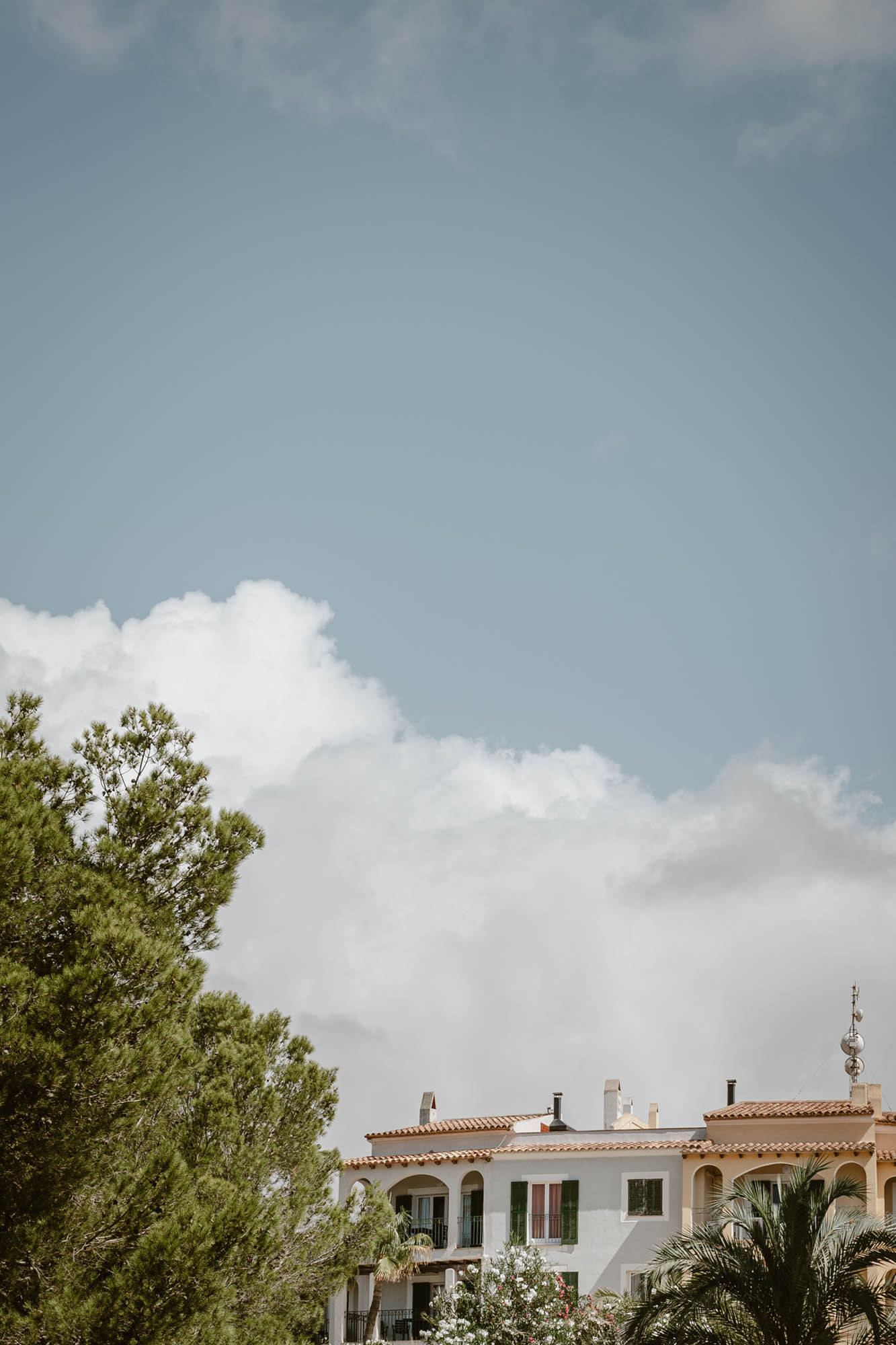View on the town next to the Cala Pi beach in Palma the Mallorca.