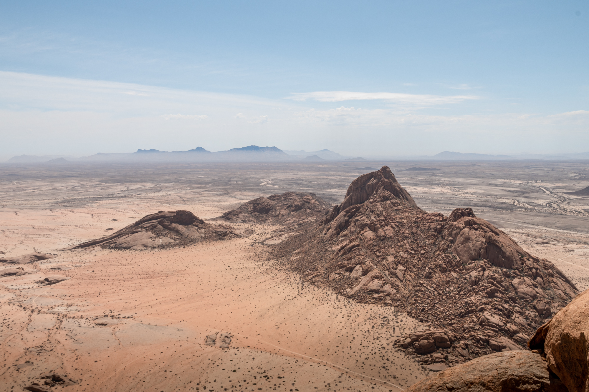 The view from Spitkoppe when you hike one of it's peaks.